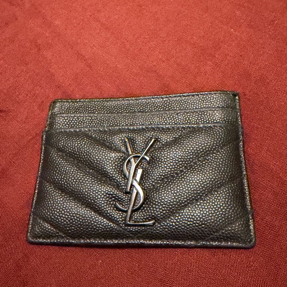 Saint Laurent Quilted Black Card Holder